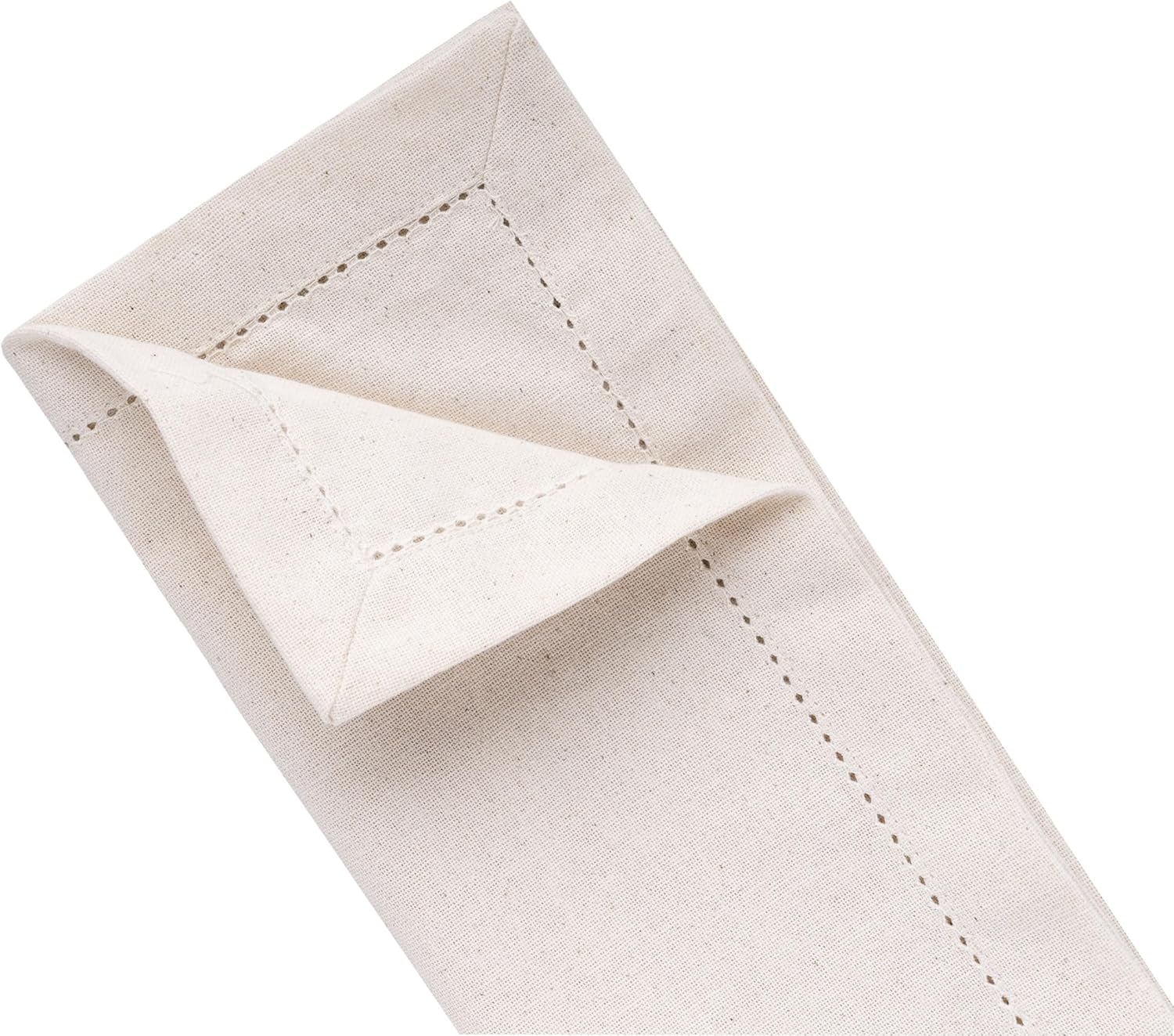 Set of 12 100% Cotton Napkins, Cloth Napkins, Classic Hemstitched Dinner Napkin, Natural Washable Napkins for Wedding, Dinner & Home Décor 20x20 Farmhouse Dinner Napkins Washable