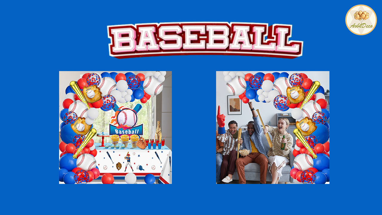 Chicago Party Luftballons Set – Route 66, Baseball, Hot Dog, 4 Stück Für Themen-Deko