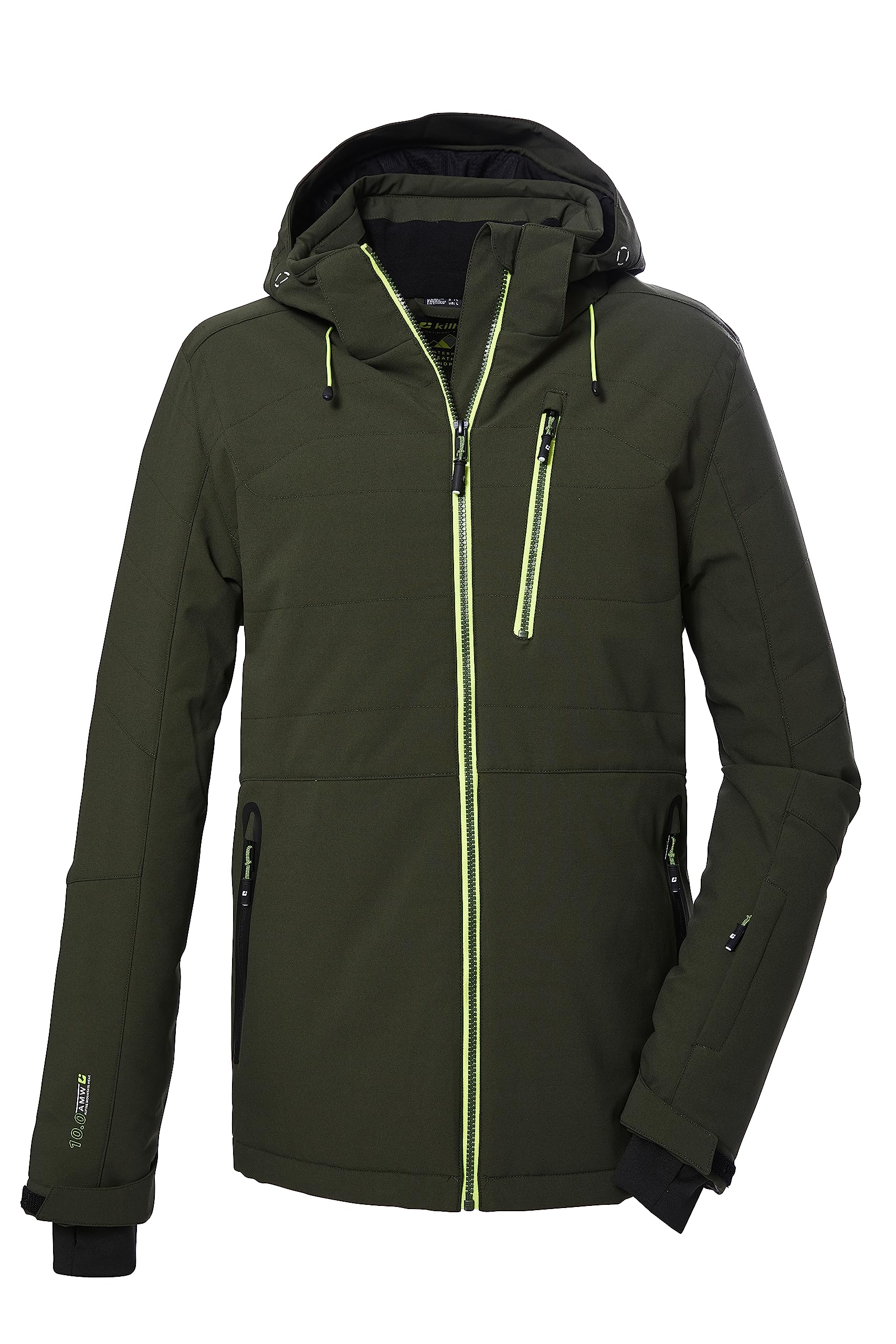Killtec Herren Ksw 68 Mn Ski Qltd Jckt Skijacke/Jacke in Daunenoptik mit abzippbarer Kapuze und Schneefang