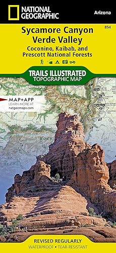 Sycamore Canyon, Verde Valley Map [Coconino, Kaibab, and Prescott National Forests] (National Geographic Trails Illustrated Map, 854)