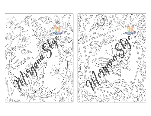 Miniatura 12 de 100 Nature Scenes A Whimsical Coloring Book Featuring 100 Fun and Relaxing Nature Inspired Designs with Cute Animals, Beautiful Flowers, Lovely