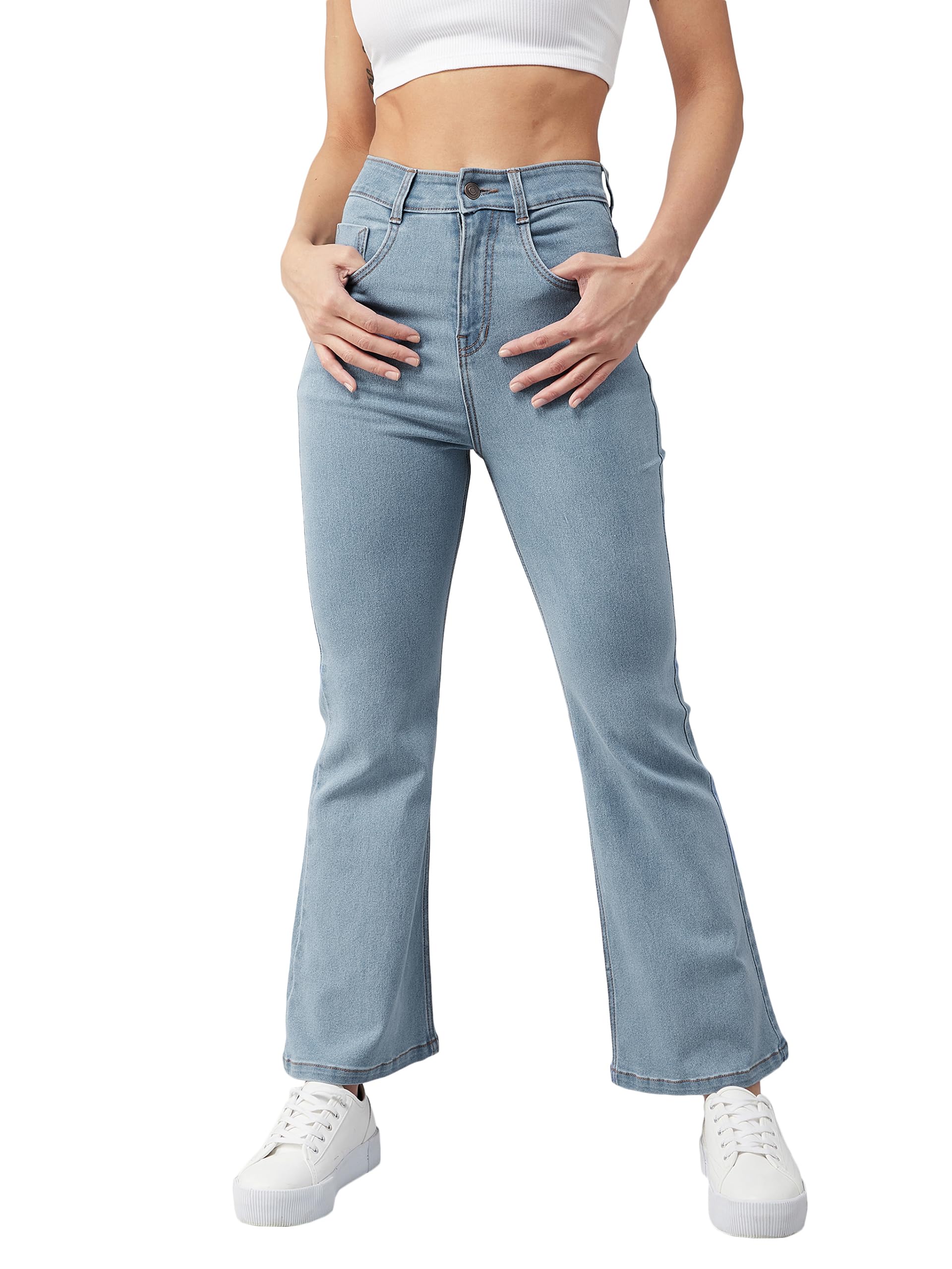 Jean jambe large Dolce Crudo taille moyenne idéal pour vos sorties citadines - 7