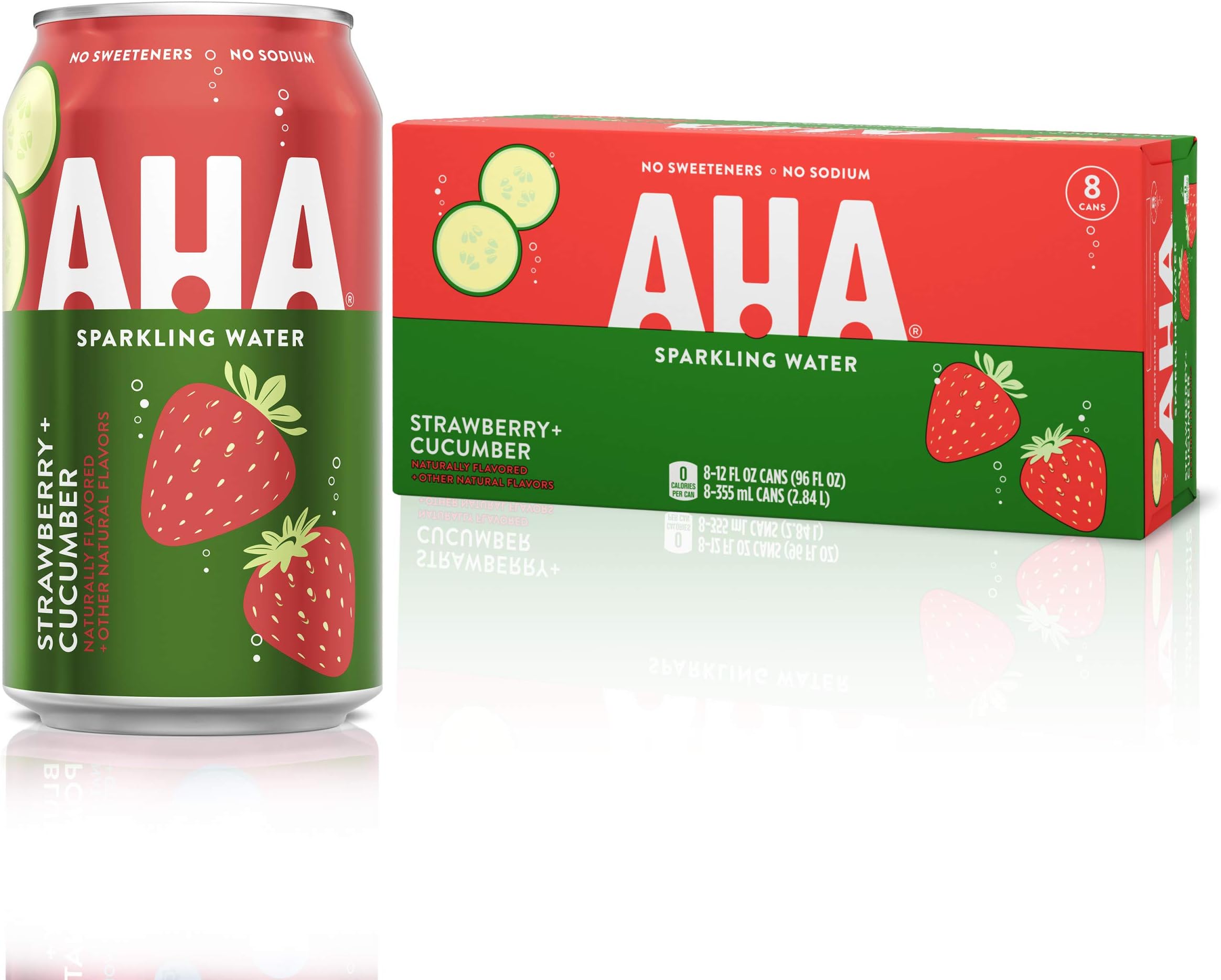 AHA 12oz 8pk (Strawberry + Cucumber)