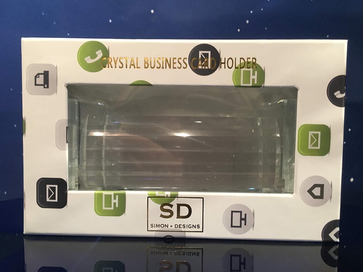 Crystal Business Card Holder