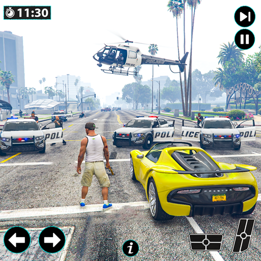 Police Vs Gangster Car Chase Simulator - Cop Car Open world Driving ...