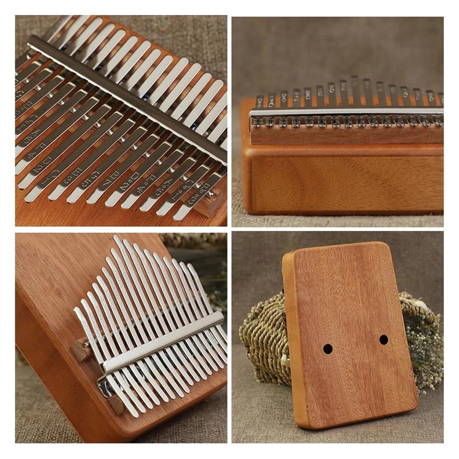 Kalimba Principiantes Kalimba Portátil De 17 Teclas Para Principiantes Y Adultos