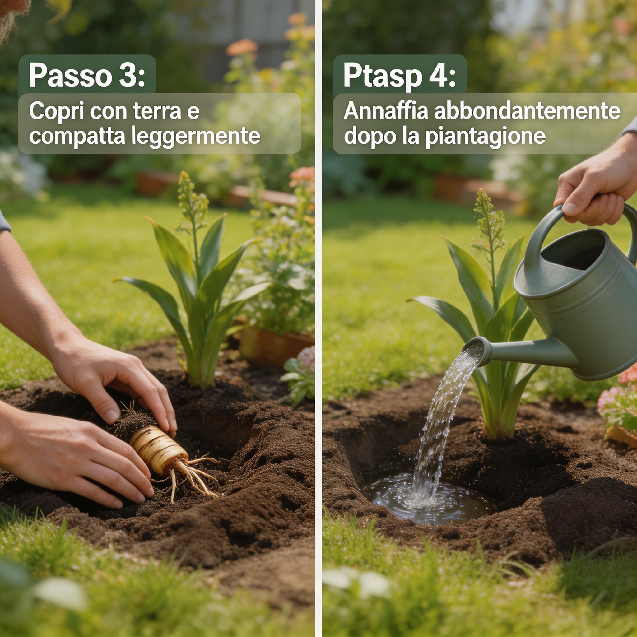 Rizoma di Hosta Perenne, Farfalla di Mezzanotte, Resistente all'Ombra e al Freddo, Adatto per Piantagioni da Interno ed Esterno-6Rizomi-f