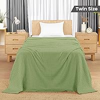 Vista 137 de Utopia Bedding Sage Green 100% Cotton Waffle Blanket 300 GSM [Full - 90x84 Inch] Soft Lightweight Breathable Bed Blanket for All Season