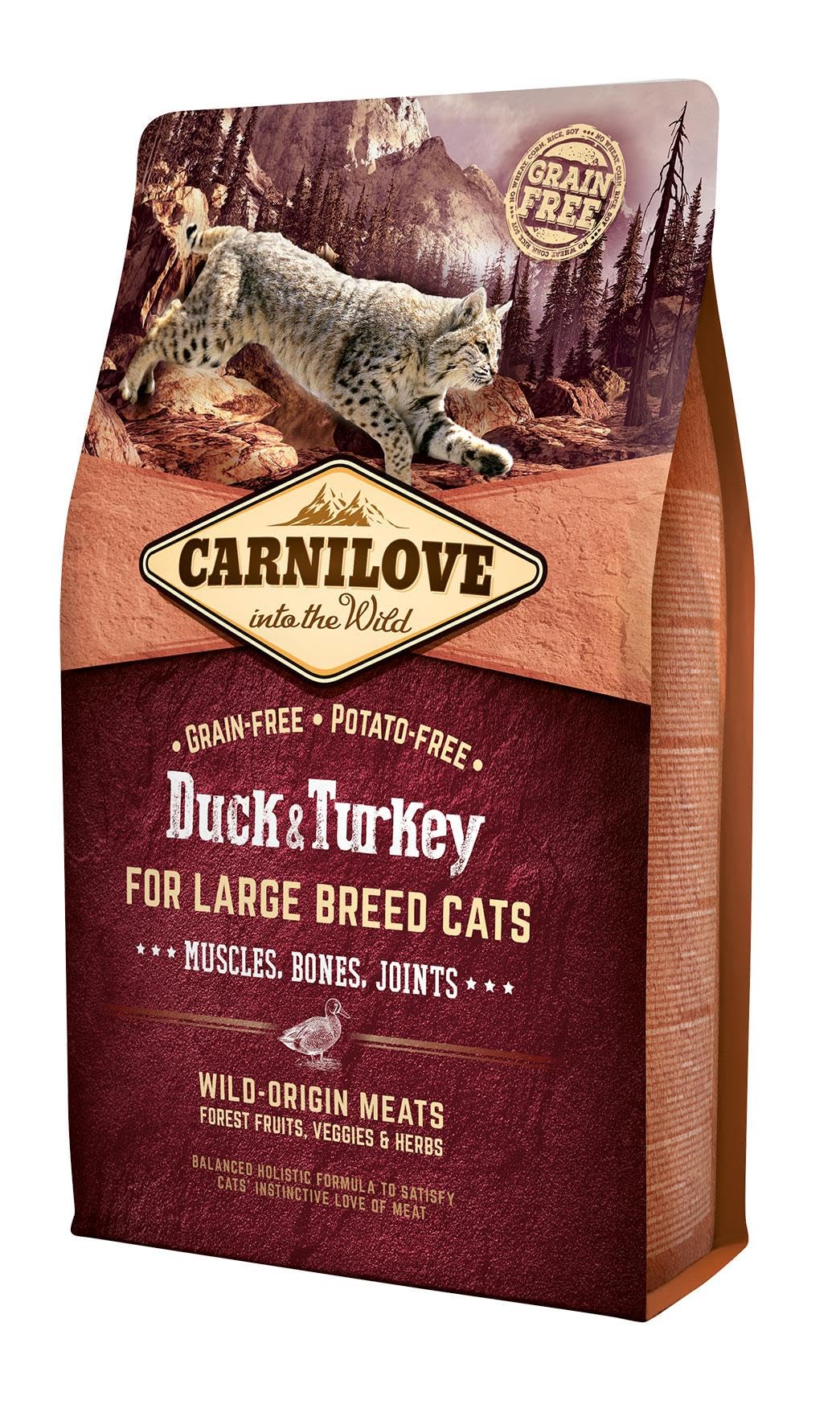 Carnilove Duck & Turkey For Large Breed Adult Cats 2KgCarnilove Duck & Turkey For Large Breed Adult Cats 2Kg