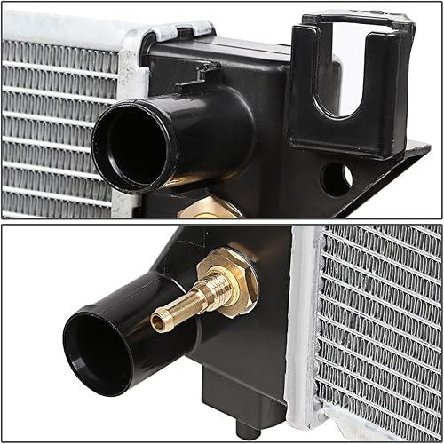 Miniatura 4 de DNA Motoring OEM-RA-1862 Radiador de aluminio de 2 filas de estilo de fábrica compatible con 96-00 VoyagerCaravanTown & Country AT, 18 pulgadas de