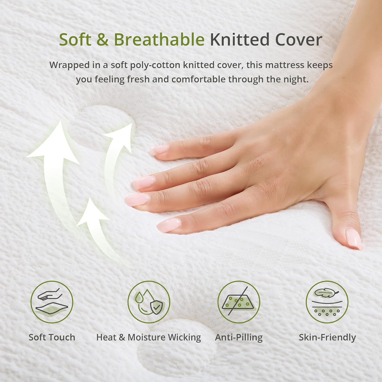 EGOHOME 12 Inch Hybrid King Mattress in a Box, Medium Firm King Size Mattress, Memory Foam & Individual Pocket Innerspring for Pressure Relief & Motion Isolation, CertiPUR-US Certified, 76