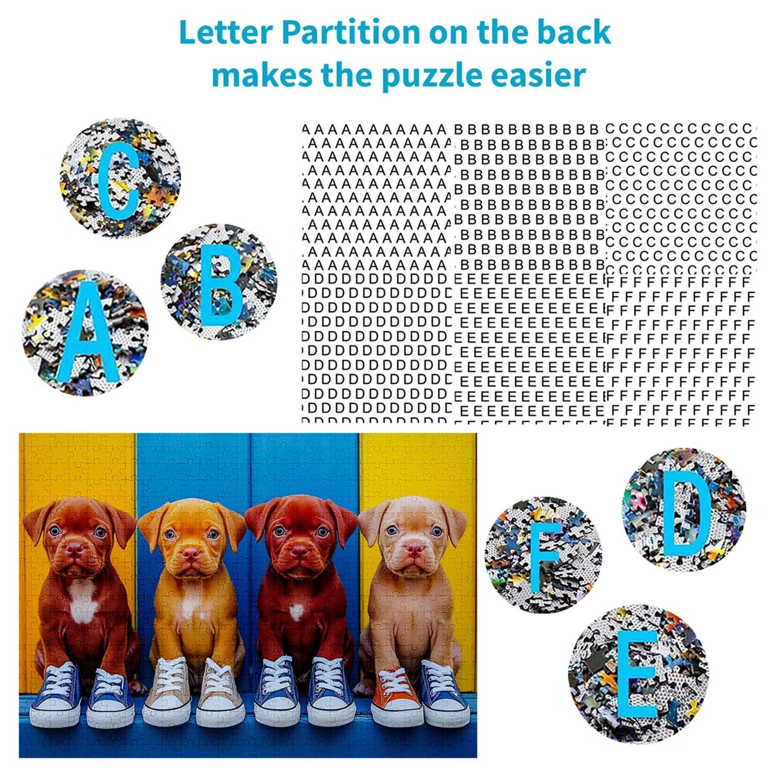 Puzzle 3000 elementów puzzle dla dorosłych pies 122 x 81 cm unikalne rzemiosło klasyczne 3D drewniane układanka do rodzinnych gier aktywnych, układanka do samodzielnego wykonania nawet do dekoracji