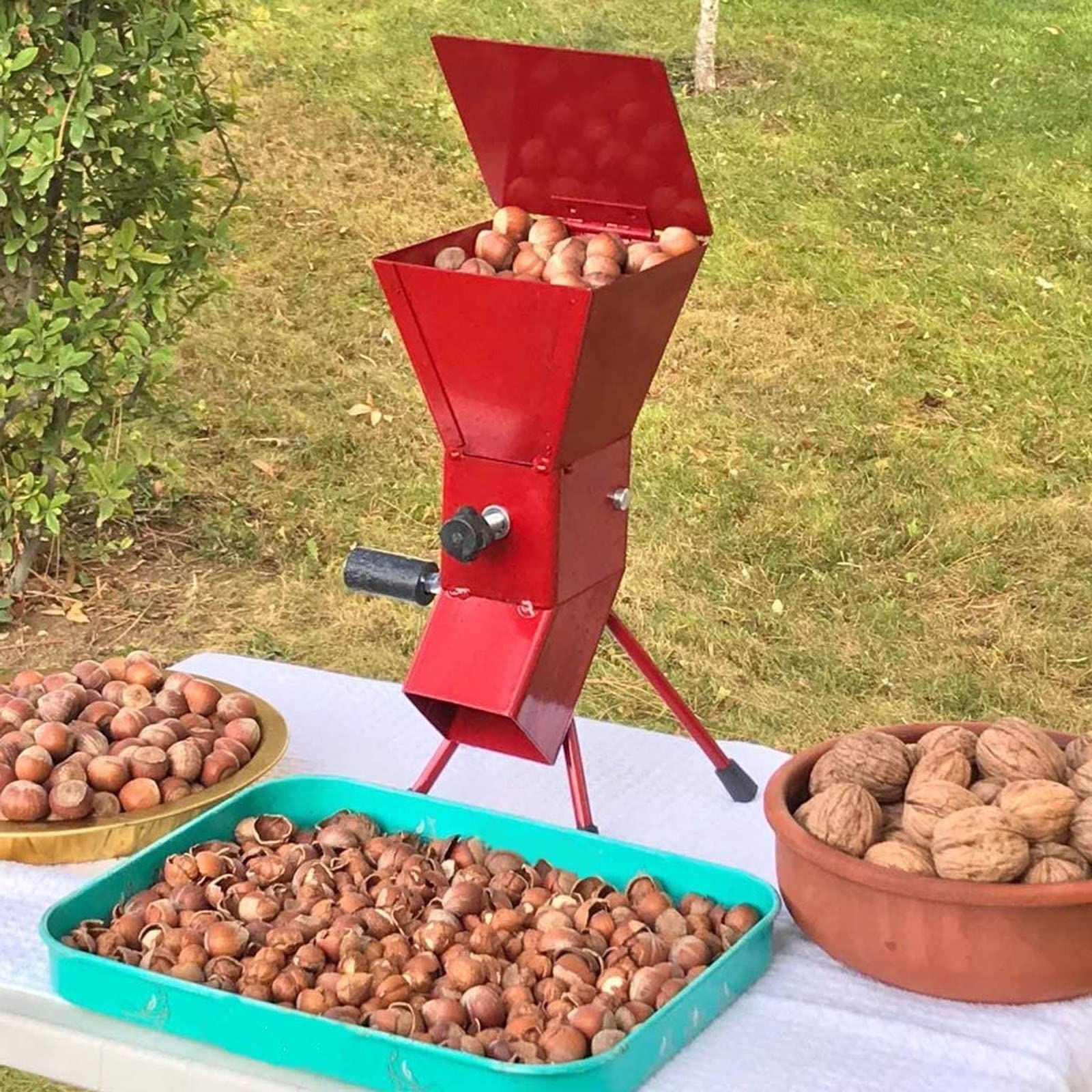 Cascanueces Cascanueces Pecan Cascanueces Multifuncional Cascanueces Cascanueces Manual Rocker Shelling Nut Cracker Color BorgoñaCascanueces De Metal Herramienta for Cascanueces Cascanueces de Nueces