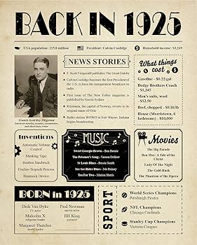 【8】BIRTH バース ポスター Amazon.com : 8x10 1929 Birthday Gift // Back in 1929