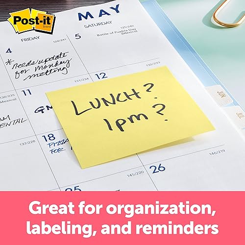 Miniatura 3 de Post-it Bloque de notas original 3 x 3 50hojas por bloque paquete de 4 color amarillo Amarillo canario