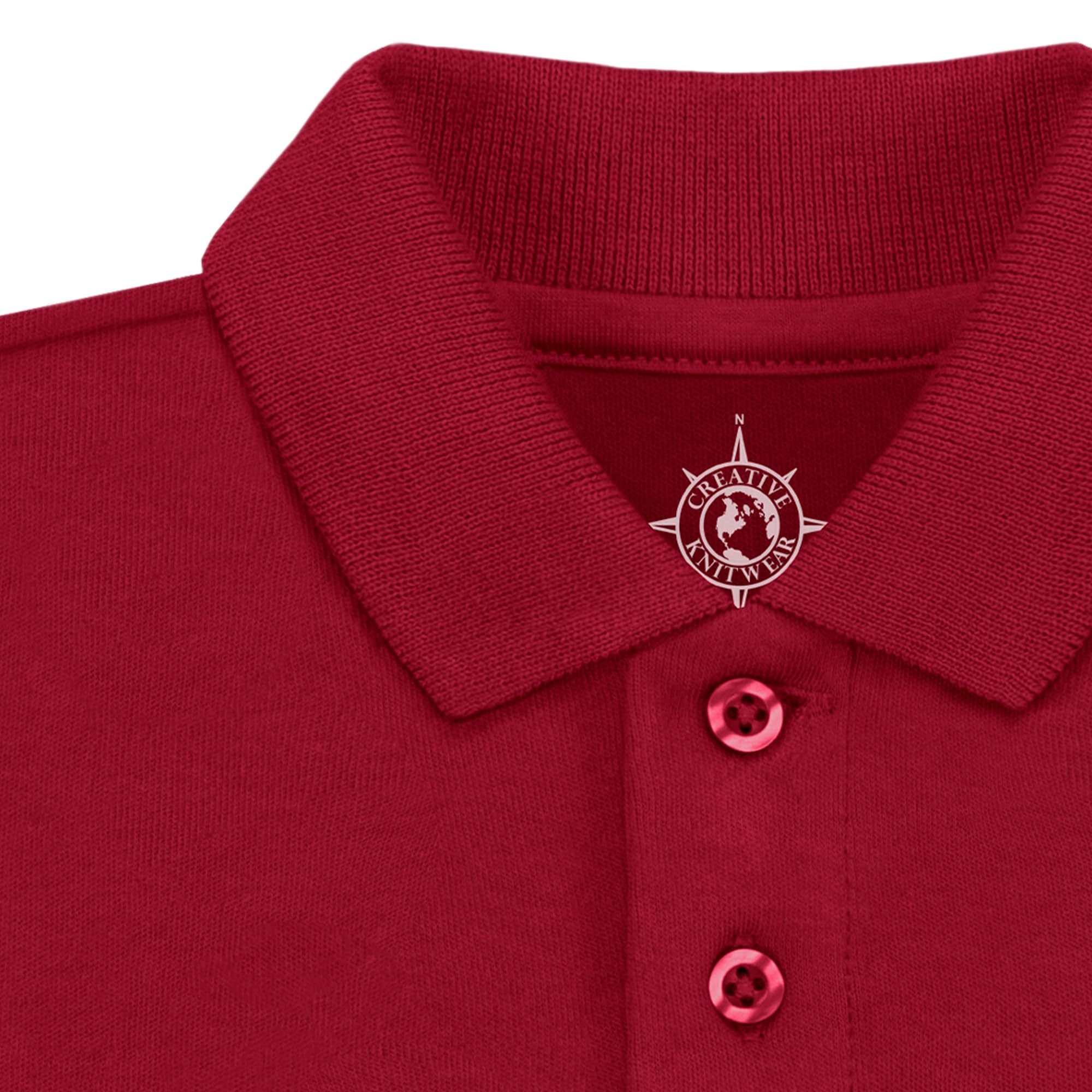 Creative Knitwear College Baby Polo Bodysuit Solid - South Carolina Gamecocks Logo, Garnet, for Boys & Girls, 0-3 Months