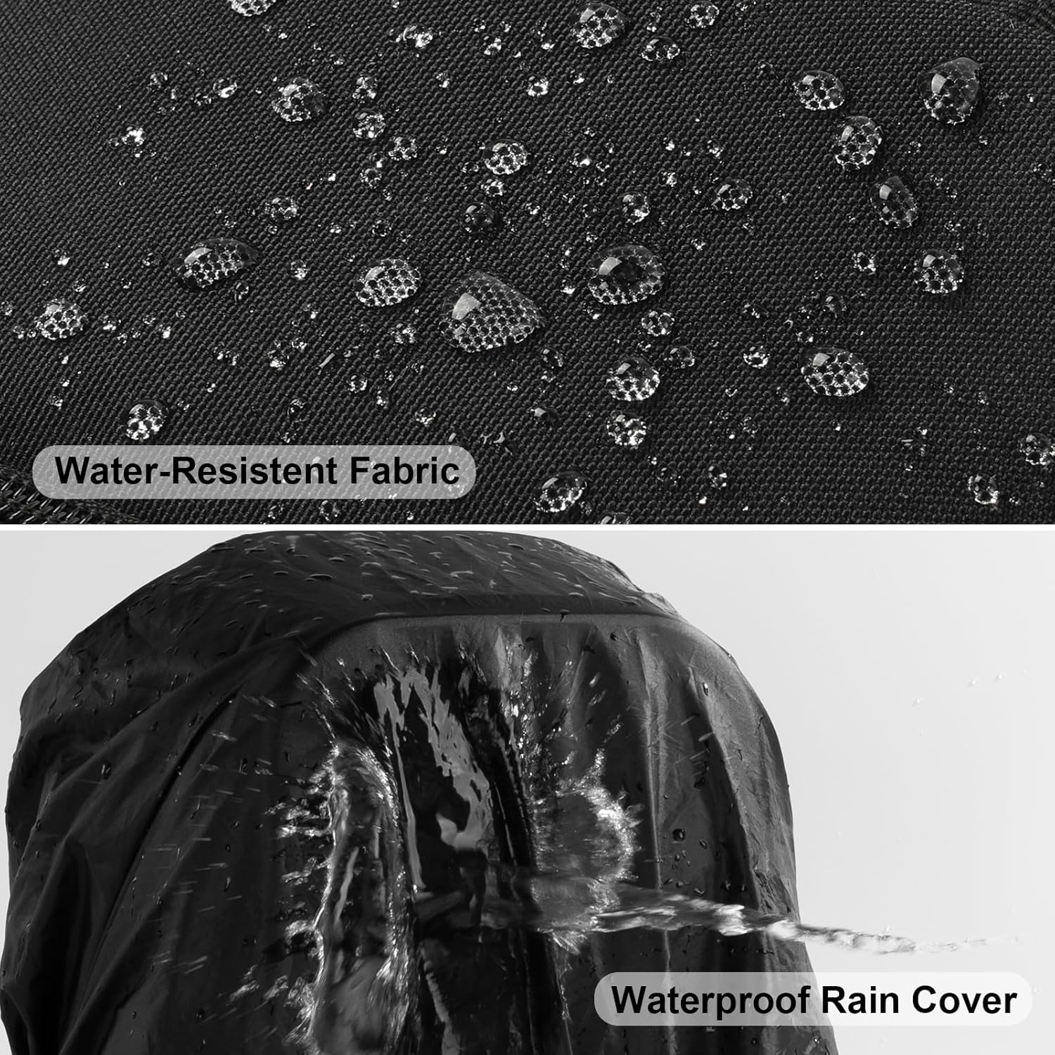 Cwatcun Camera Backpack Hardshell for Photography, 2 in1 Shockproof Camera Sling Bag, Waterproof Camera Case Crossbody with Tripod Holder, Rain Cover for Canon Nikon Sony Fuji DSLR SLR Mirrorless - Image 8