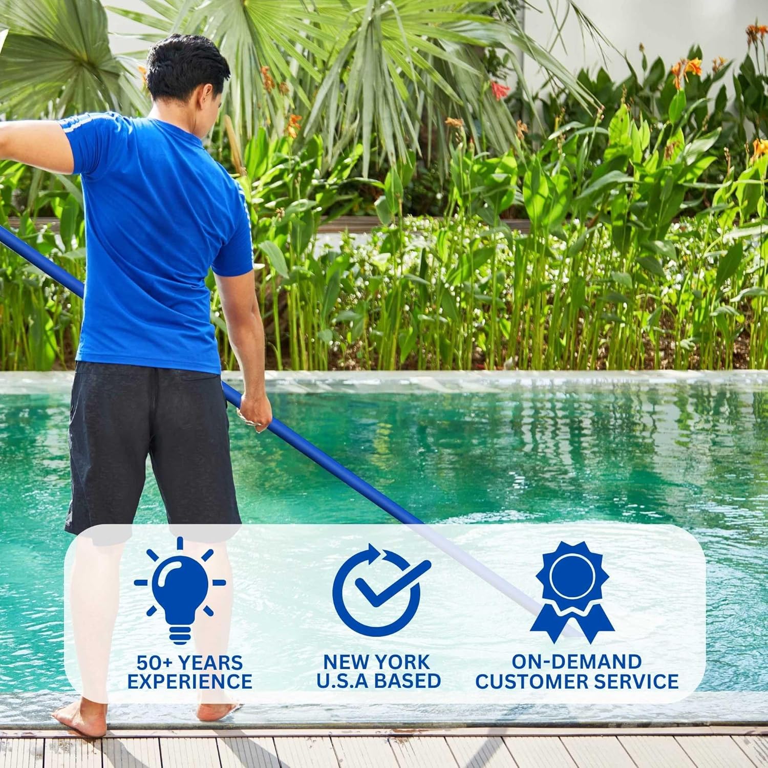 SWIMLINE HYDROTOOLS 8705 Economy Kink-Free PVC Backwash Hose 100' X 1.5" For Swimming Pools | Pool Hose | Heavy Duty | Chemical Resistant | Versatile | Kink Free | Lay Flat | UV Resistant | Drain Hose