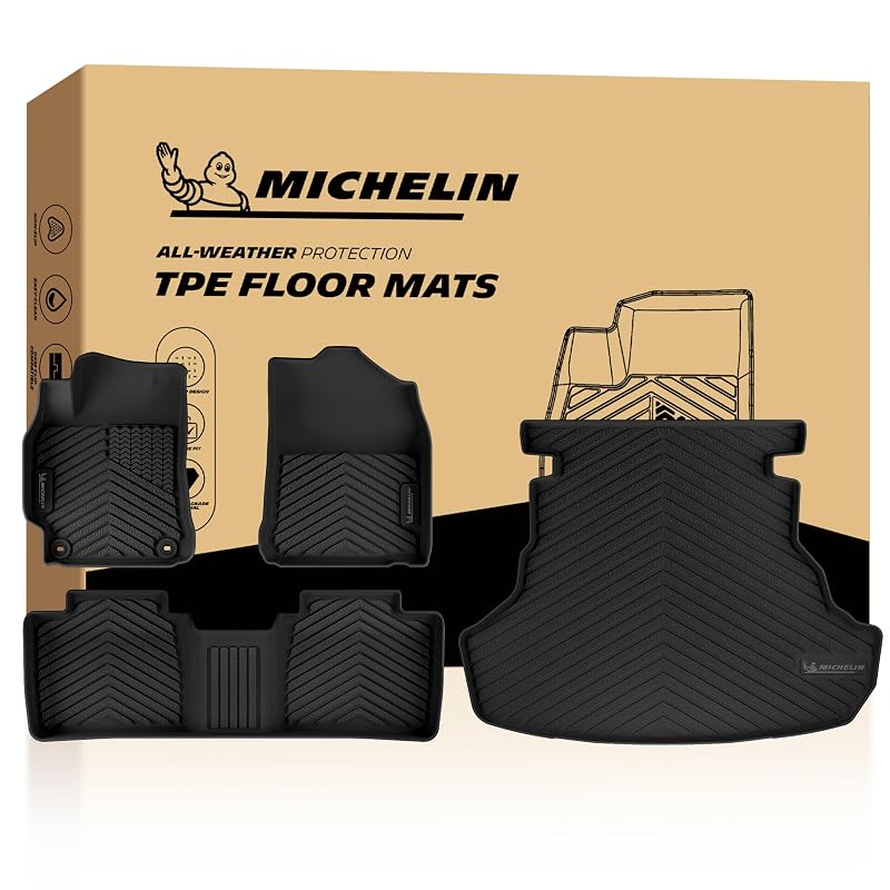 Kit de Tapetes e Forro para Porta-Malas MICHELIN para Toyota Camry 2015–2017, exceto Hybrid, 4 peças MLLCL633