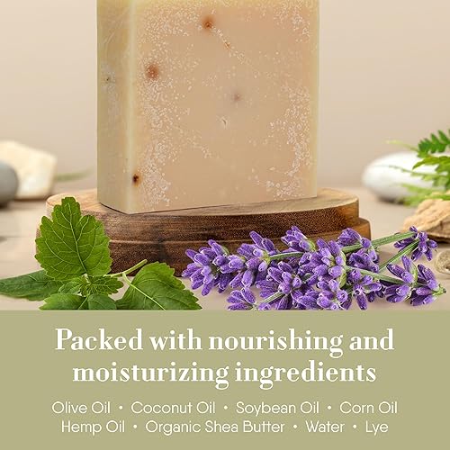 Miniatura 12 de 360 Feel - Juego de jabón en barra surtido, fabricado en los Estados Unidos, Castilla hecho a mano, totalmente natural, procesado en frío, incluye 4