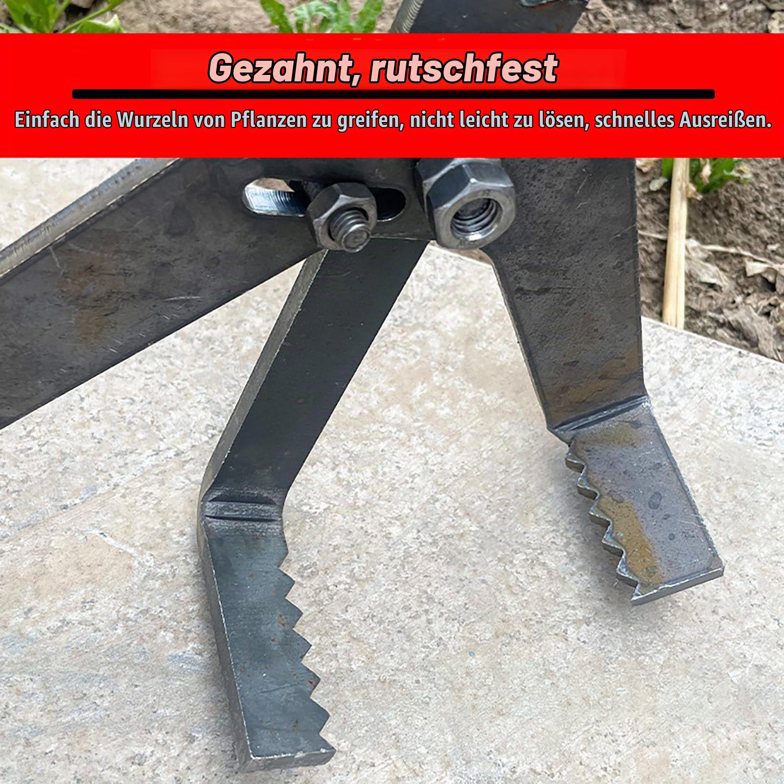Ściągacz słupków i drzew 132 cm metalowy ke/bambus/cementowy ekstraktor kolumny szybkie i wydajne narzędzie do usuwania do łatwego sznurowania i ogrodnictwa Ta