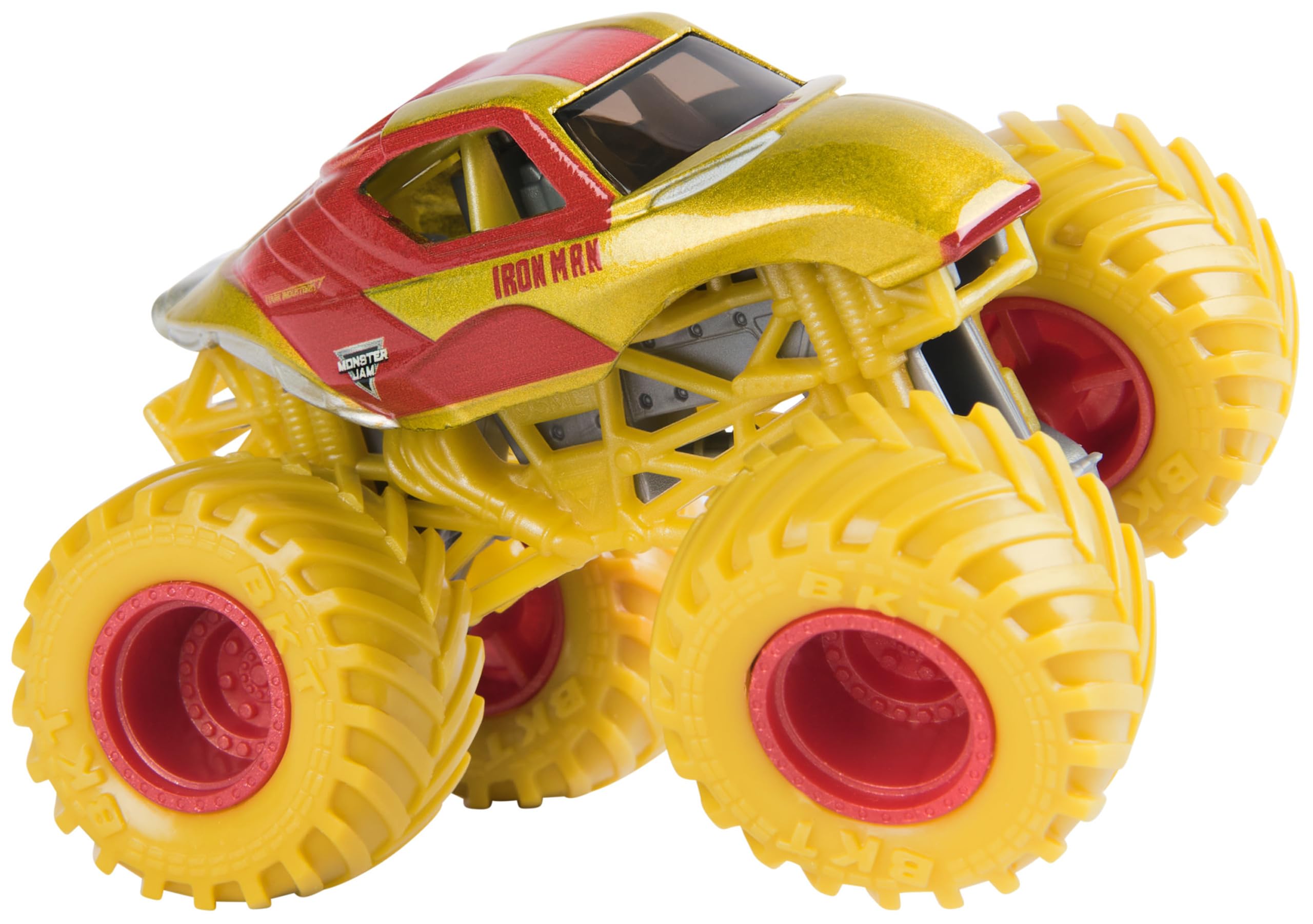 MONSTER JAM, Confezione da 5 Marvel Heroes, Spider-Man, Black Panther, Iron Man, Captain America | Veicoli Die-Cast, Giocattoli per Bambini e Bambine dai 3 Anni in su