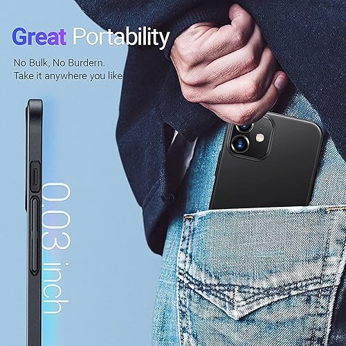 Miniatura 7 de TORRAS Carcasa delgada para iPhone 12/12 Pro de color negro espacial y azul marino