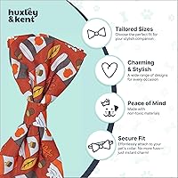 Vista 5 de Huxley & Kent Pajarita para mascotas para perros y gatos – Accesorio ajustable para collar de gancho y bucle de Halloween – Lindo y cómodo