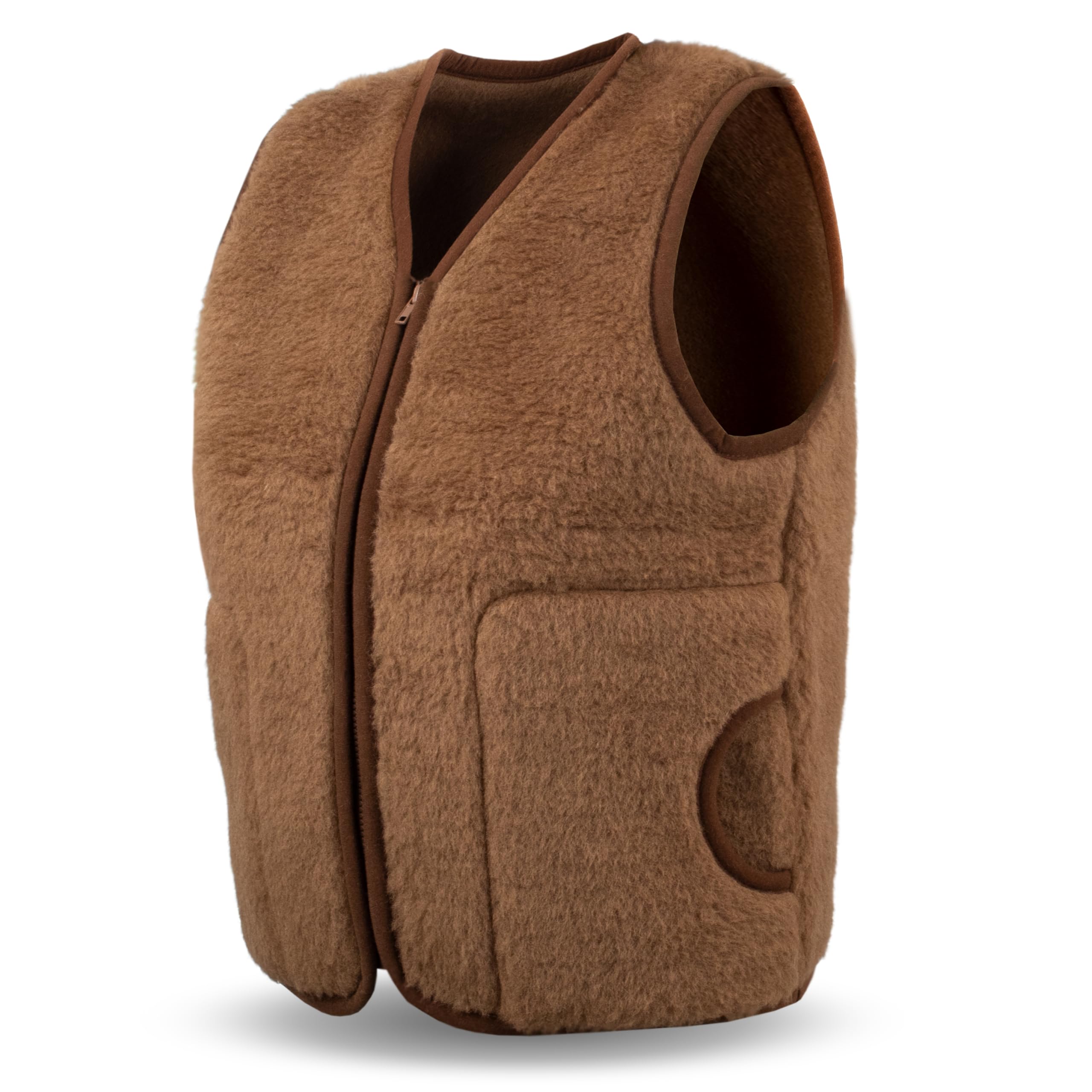 Vest honingraat antraciet Beehive schapenwollen vest