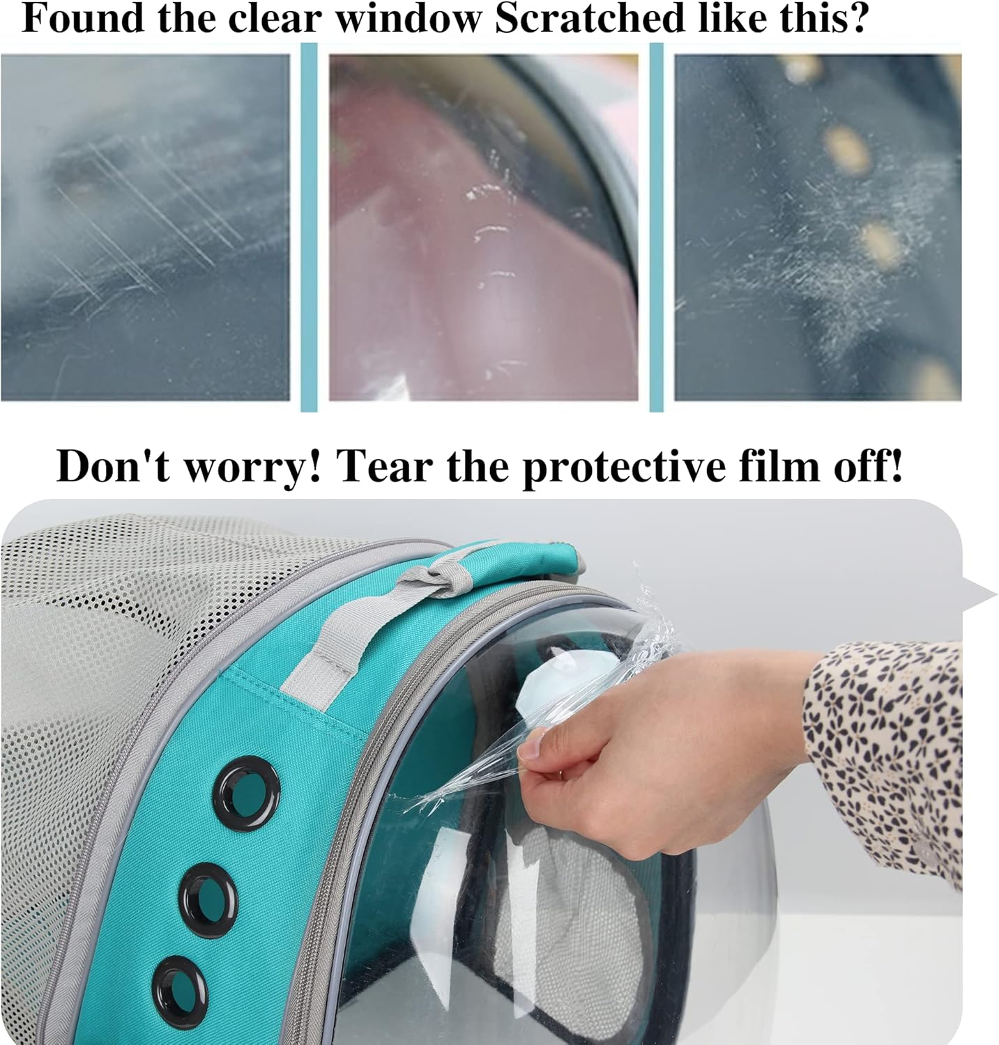 Lollimeow Pet Carrier Backpack, Waterproof Bubble Backpack Carrier, Cats and Puppies,Airline-Approved, Designed for Travel, Hiking, Walking & Outdoor Use : Pet Supplies