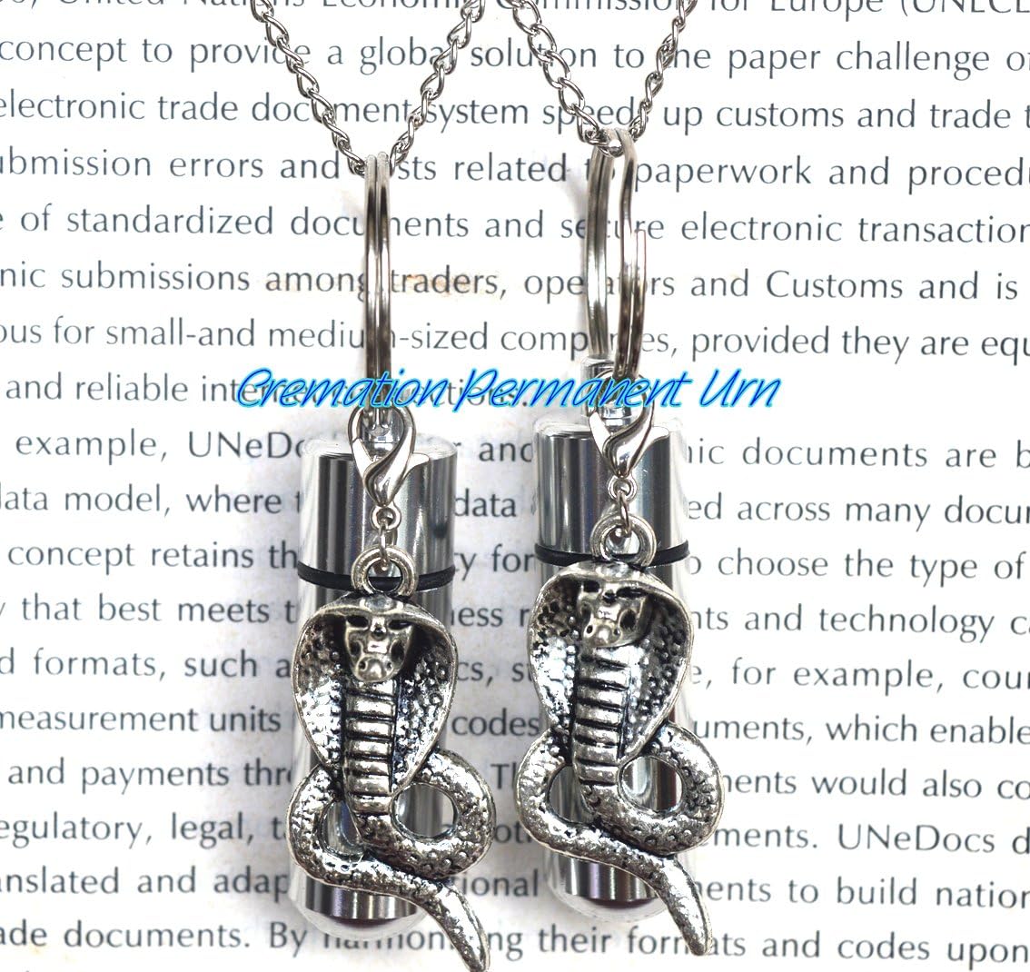 Snake Urn Necklace Jewelry - Snake Cremation Necklace Jewelry - Snake Cremais Jewelry - Ashes Necklace Jewelry - Memorial Jewelry