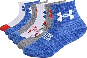Toddler Boys Multi Pack Printed Quarter Socks