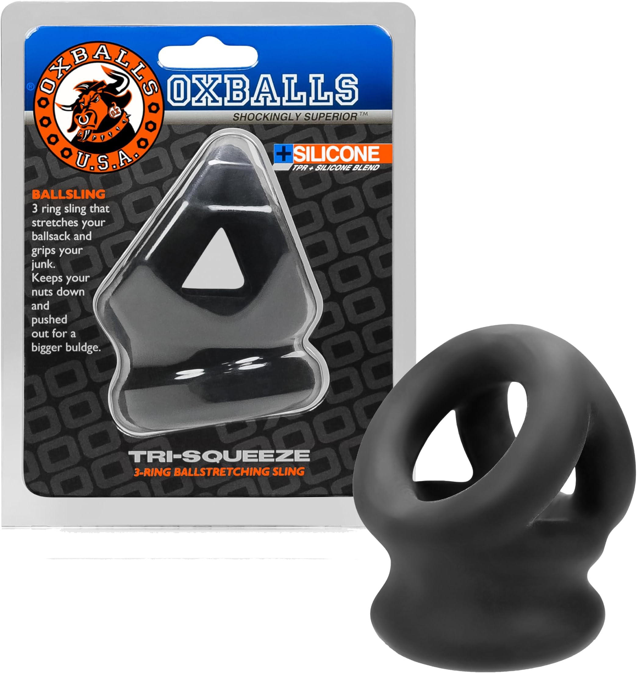 Tri Squeeze Cocksling Black
