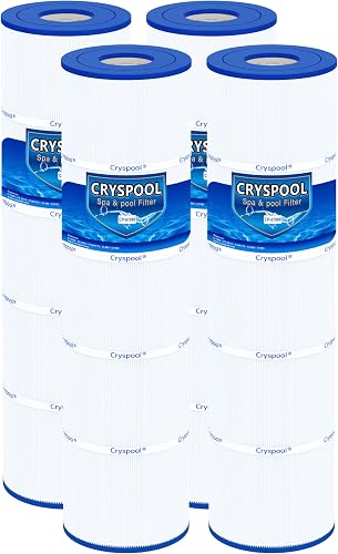 Cryspool 07080 Pool Filter Cartridges Compatible with Jandy CL460, CV460 | Compatible with A0558000, R0554600, PJAN115, C-7468, FC-0810, 4×115 Sq. Ft, 4 Pack