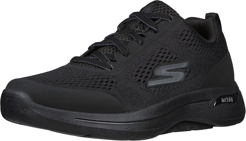 Skechers Zapato deportivo para caminar Gowalk Arch Fit-Athletic para hombre con espuma refrigerada por aire | Plantilla extraíble Arch Fit, amortiguación Ultra Go, tecnología Comfort Pillar, parte superior de malla transpirable, lavable a máquina