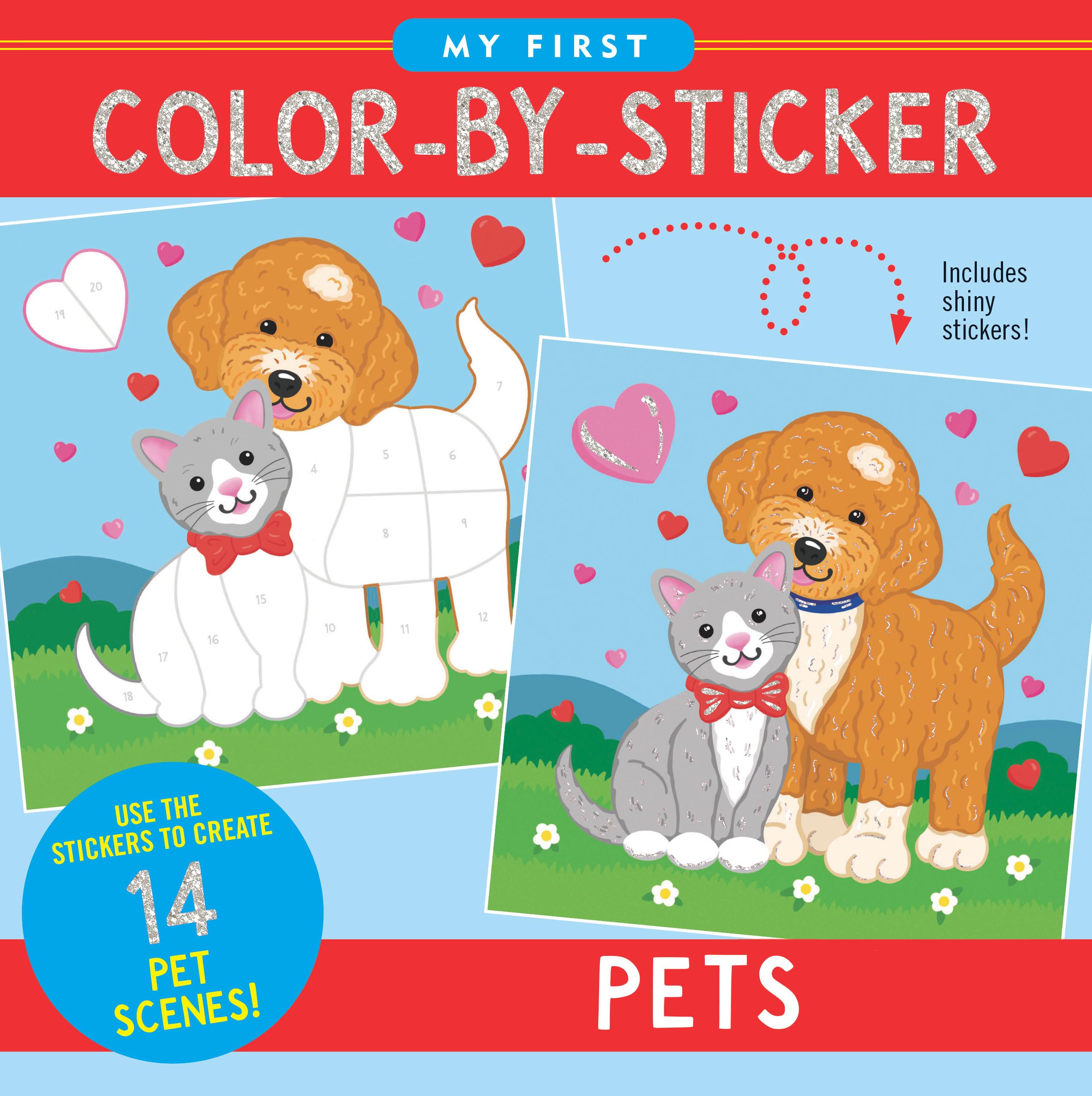My First Color-by-Sticker Book- Pets
