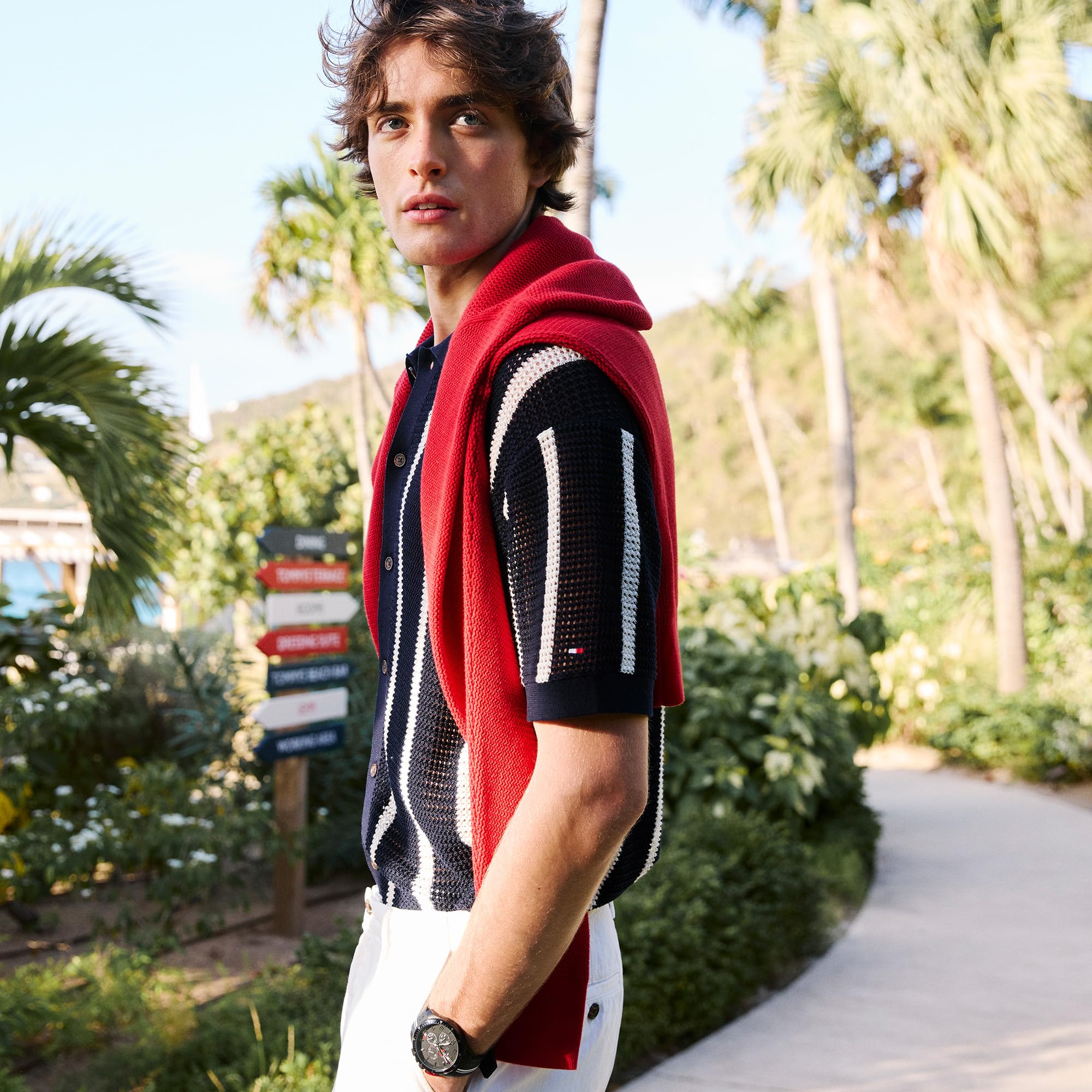 Tommy Hilfiger Reloj Cronógrafo de Cuarzo para Hombre con Correa de Silicona Negra - 1792168