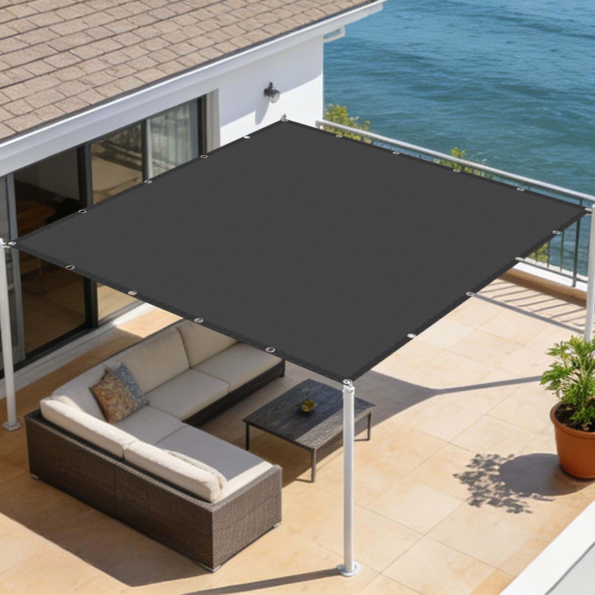 Voile d'ombrage anti-UV et imperméable contre la pluie sur le balcon