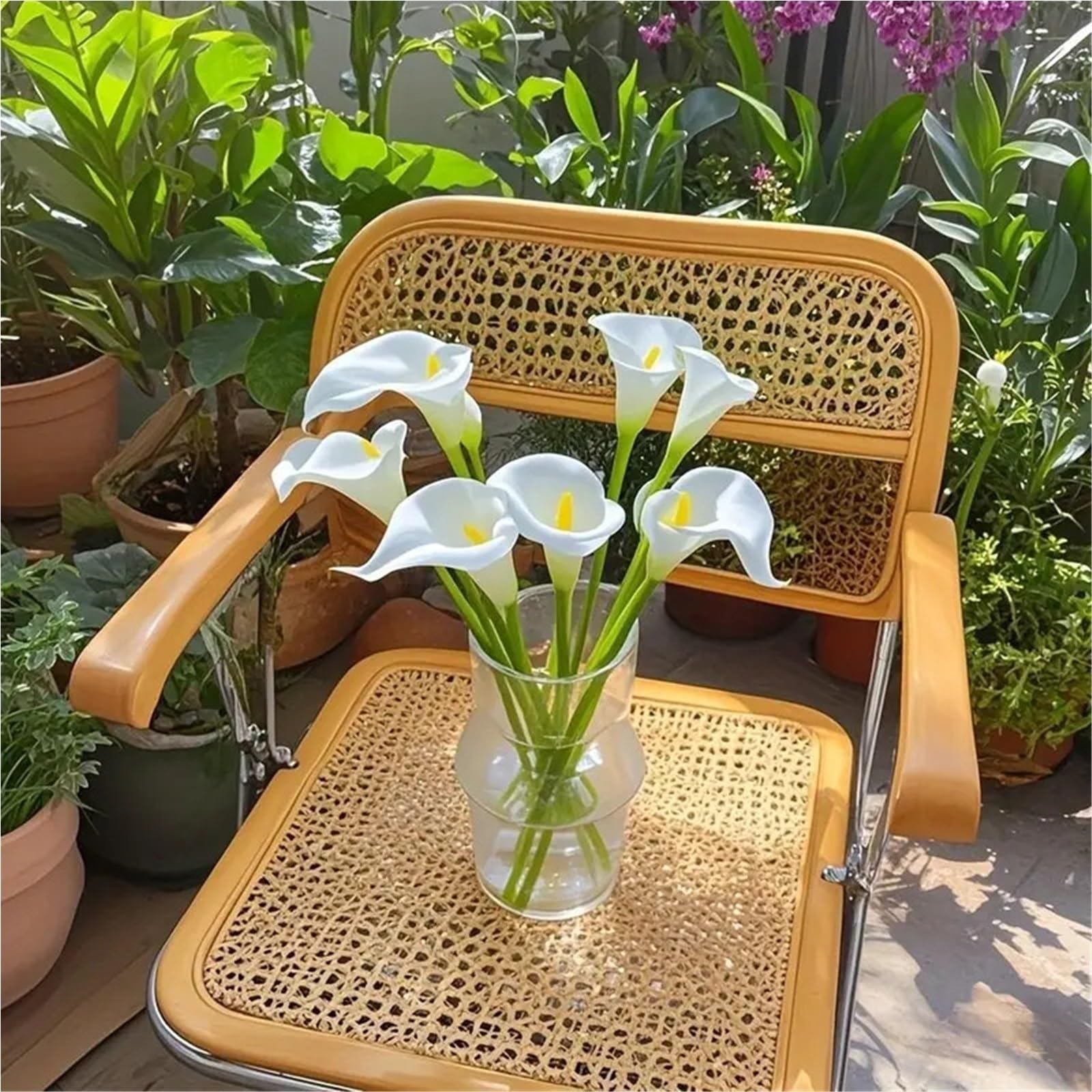 30 Stück realistische Calla-Lilien, künstliche Blumen, Blumenstrauß