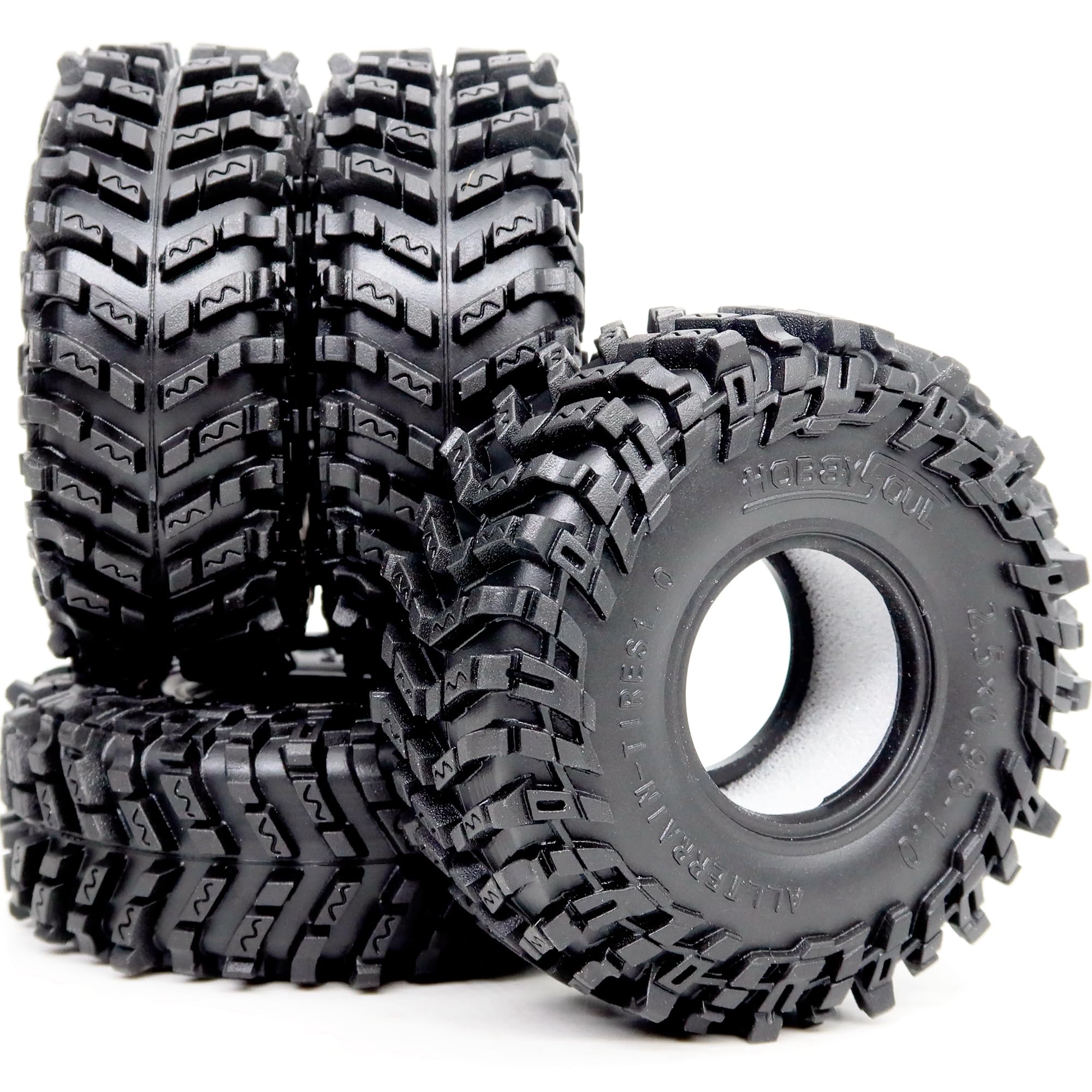 Amazon.com: HOBBYSOUL 1.0 Crawler Tires 64mm Tall Super Soft