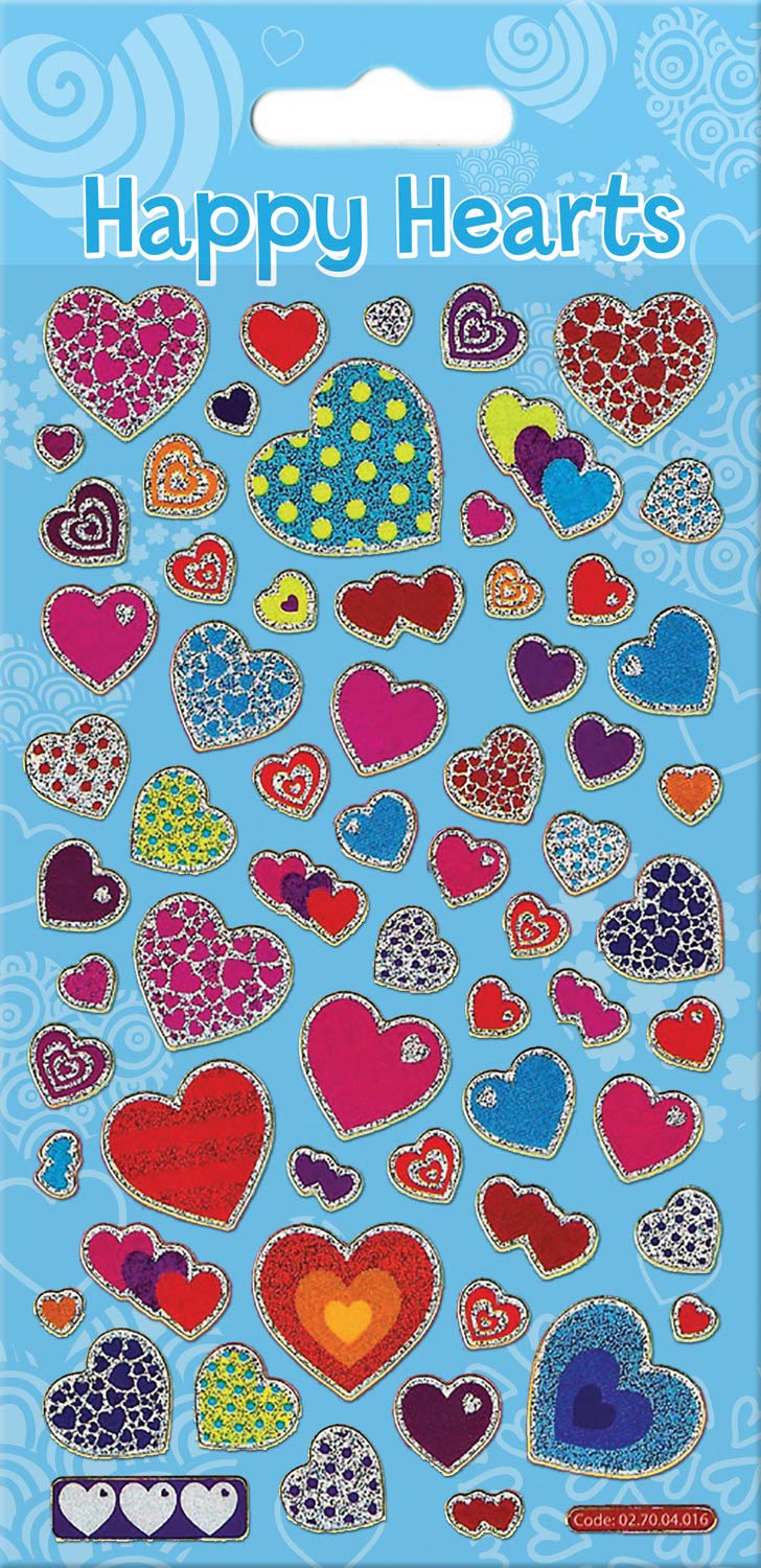 Paper Projects Corazones Divertidos golpearon Adhesivos Reutilizables 01.70.04.016