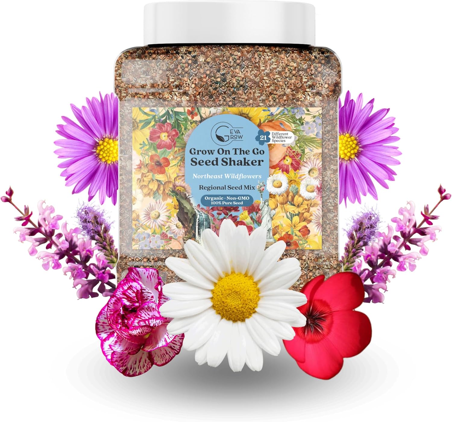 Bulk Regional Wildflower Seed Tub Northeast Wildflower