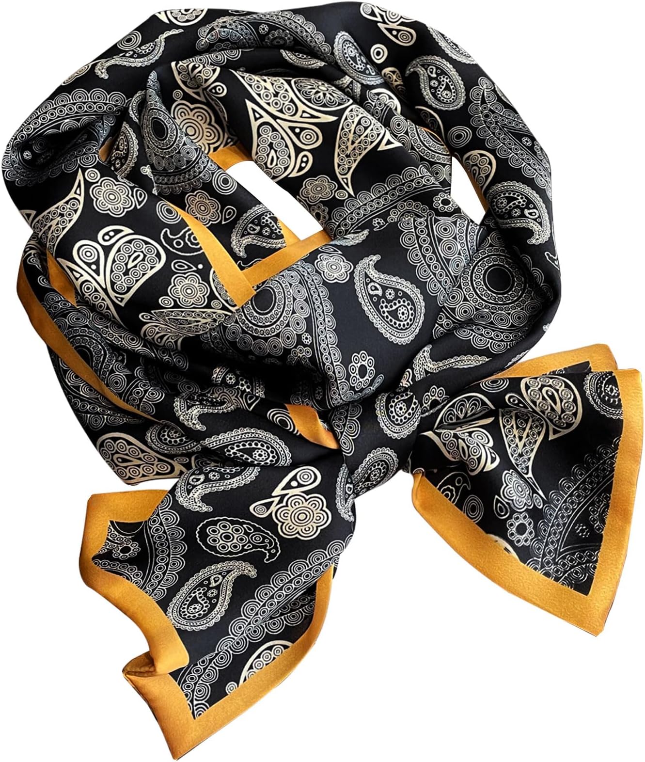 K.E.J. Silk Like Scarf Head Hair Scarf for Women Hair Ribbon Purse Scarf for Handbags Handle Wrap Tie Bundle Neckerchief