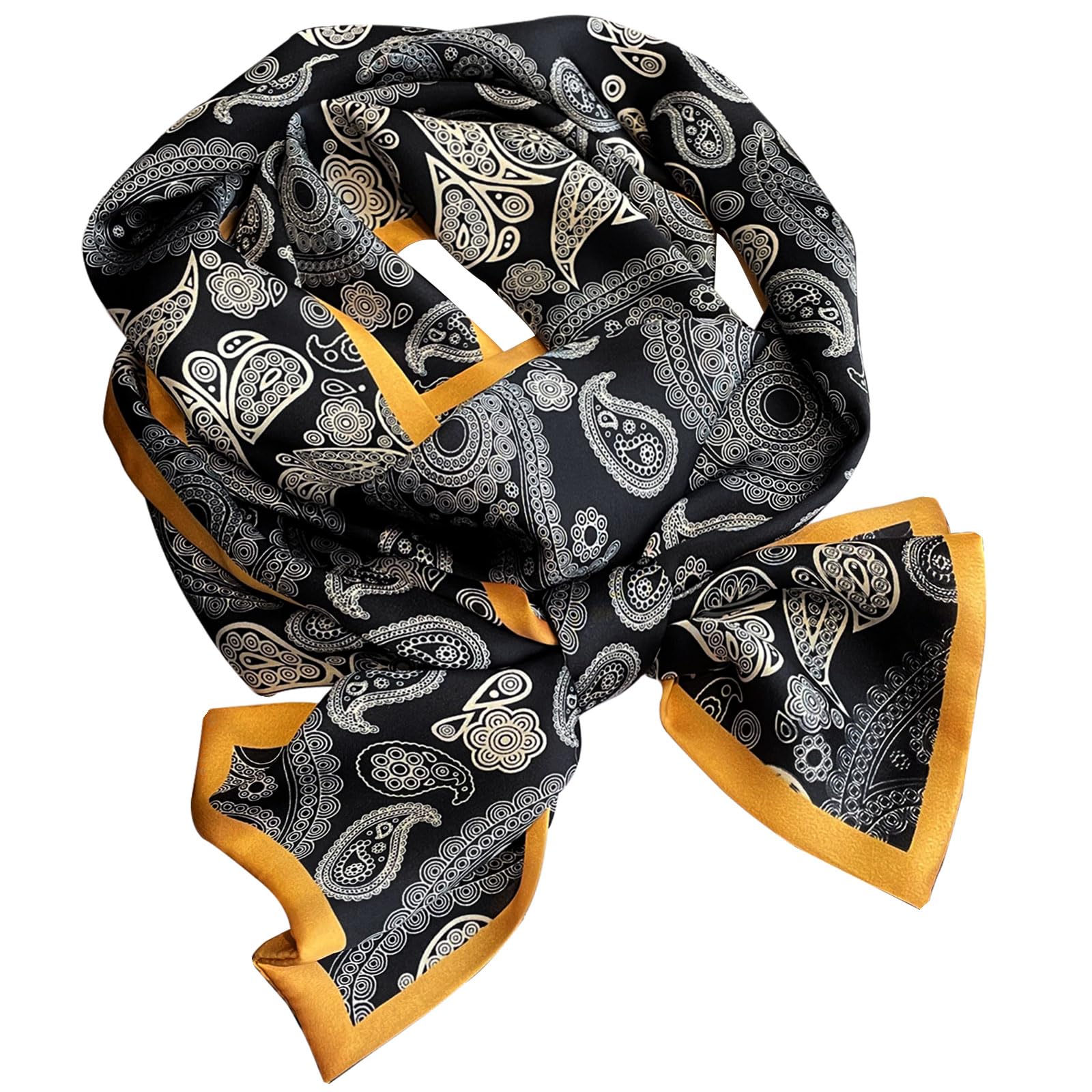 K.E.J. Silk Like Scarf Head Hair Scarf for Women Hair Ribbon Purse Scarf for Handbags Handle Wrap Tie Bundle Neckerchief