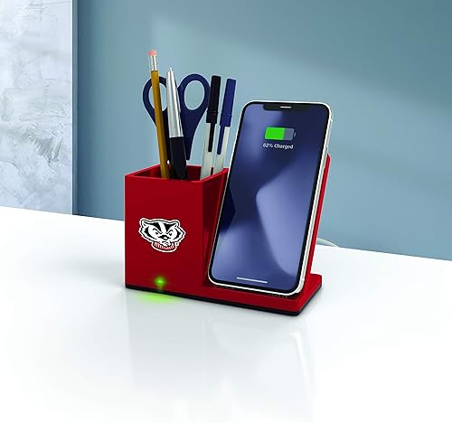 Miniatura 22 de SOAR NCAA - Soporte de carga inalámbrico unisex para teléfono celular y organizador de escritorio