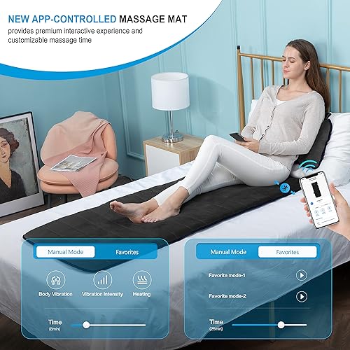 Miniatura 6 de COMFIER Shiatsu - Masajeador de pies con calor, vibración, máquina de masaje de pies de compresión rodante para fascitis plantar, tapete de masaje,