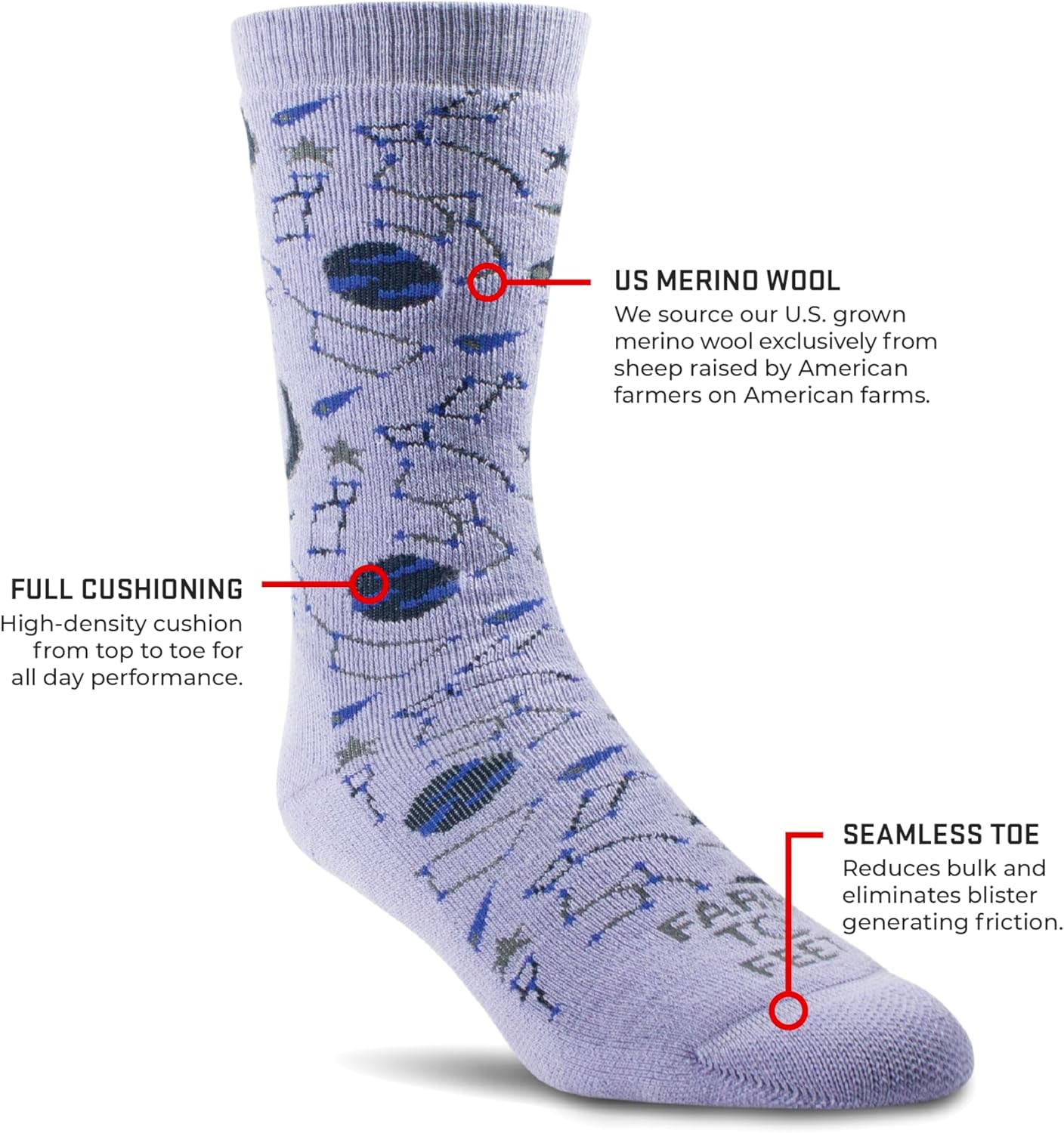 Farm to Feet Arco Full Cushion Merino Wool Socks