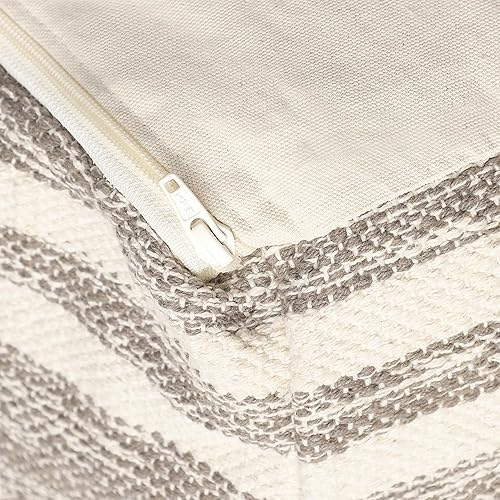 Miniatura 5 de REDEARTH · Puf acolchado otomano con relleno, textura de almacenamiento, cubo de bolsa de frijoles, reposapiés para sala de estar, dormitorio