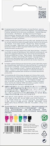 Miniatura 2 de Faber-Castell Goldfaber - Marcadores de acuarela duales: Graffiti, marcadores de acuarela (6 unidades)
