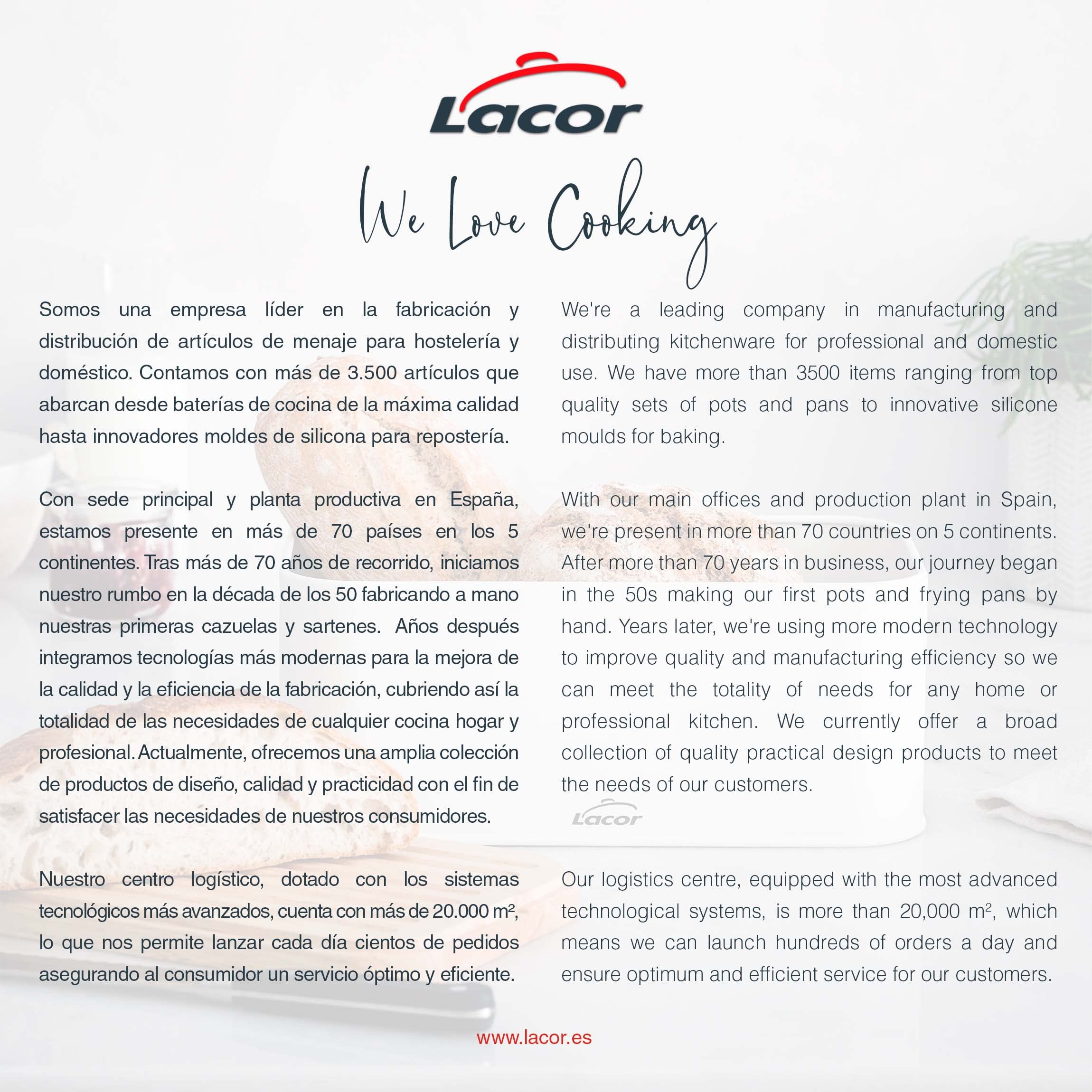 LACOR 62869 - Panera estilo Nórdico de Acero de Carbono, Tapa de madera | En madera natural, para un uso práctico y profesional en cocina; ideal para cocina profesional y uso diario en casa